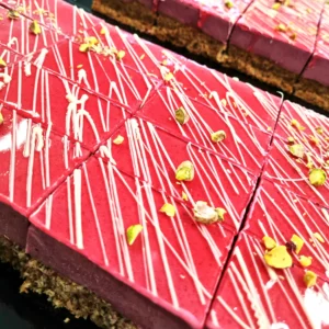 Gâteau bavarois à la vanille et au fruits rouges