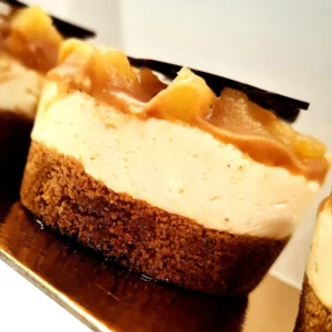 Mini cheesecake à la pomme et au caramel