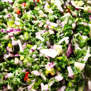 Image d'un mélange formant une sauce créole